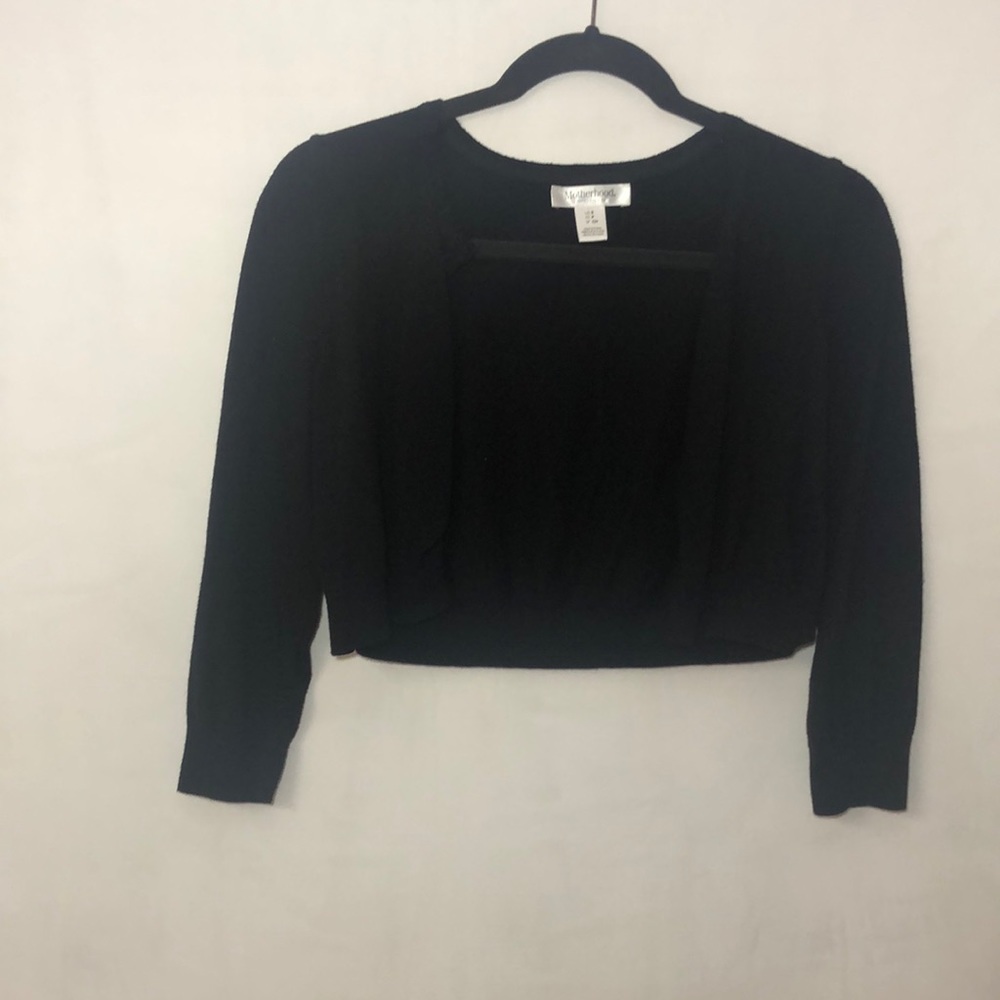 Motherhood maternity black cropped cardigan - Picture 2 of 8